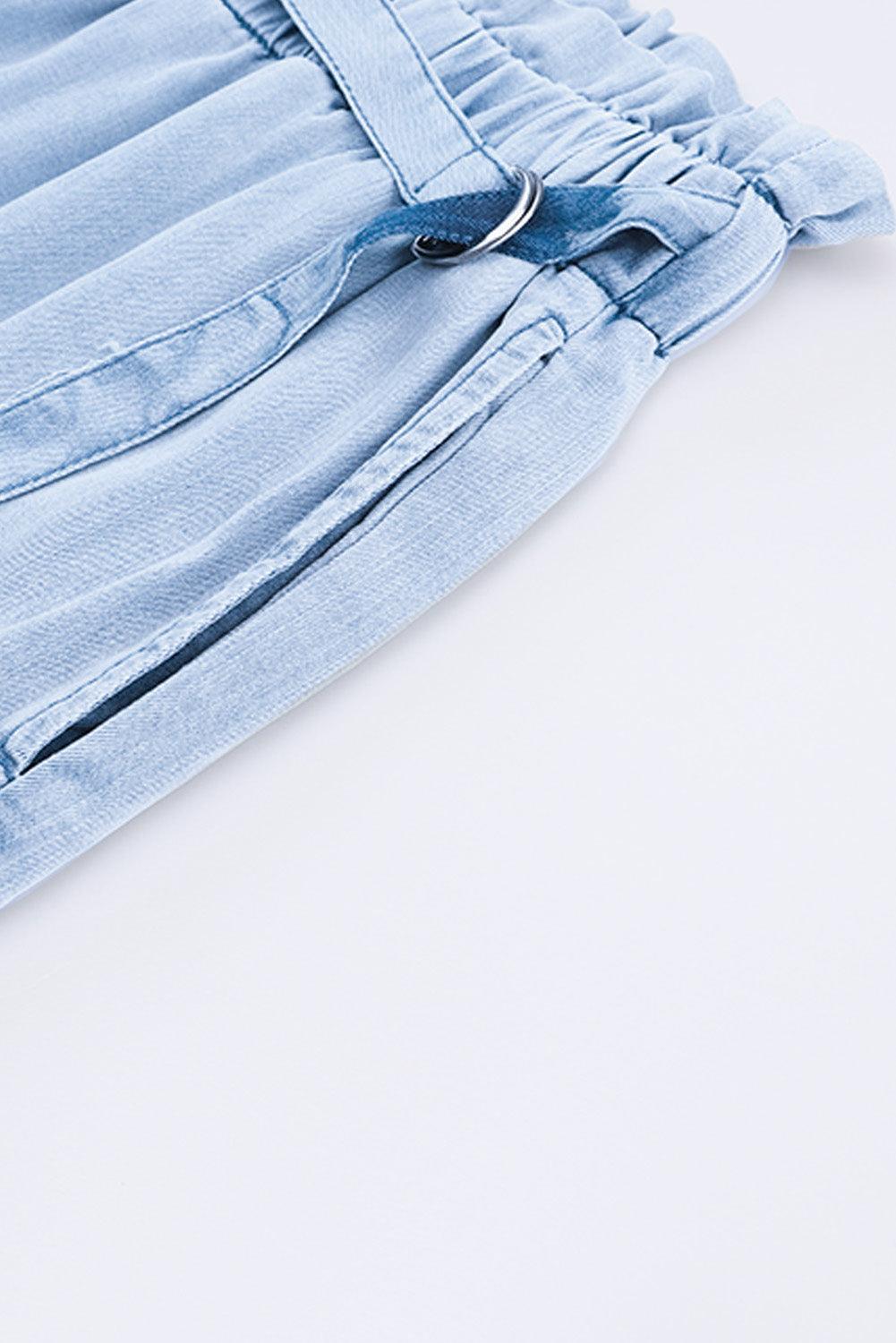 High Waist Pocketed Jeans - Puritific