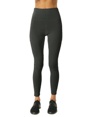 High Waisted Yoga Leggings - Slate Grey - Puritific