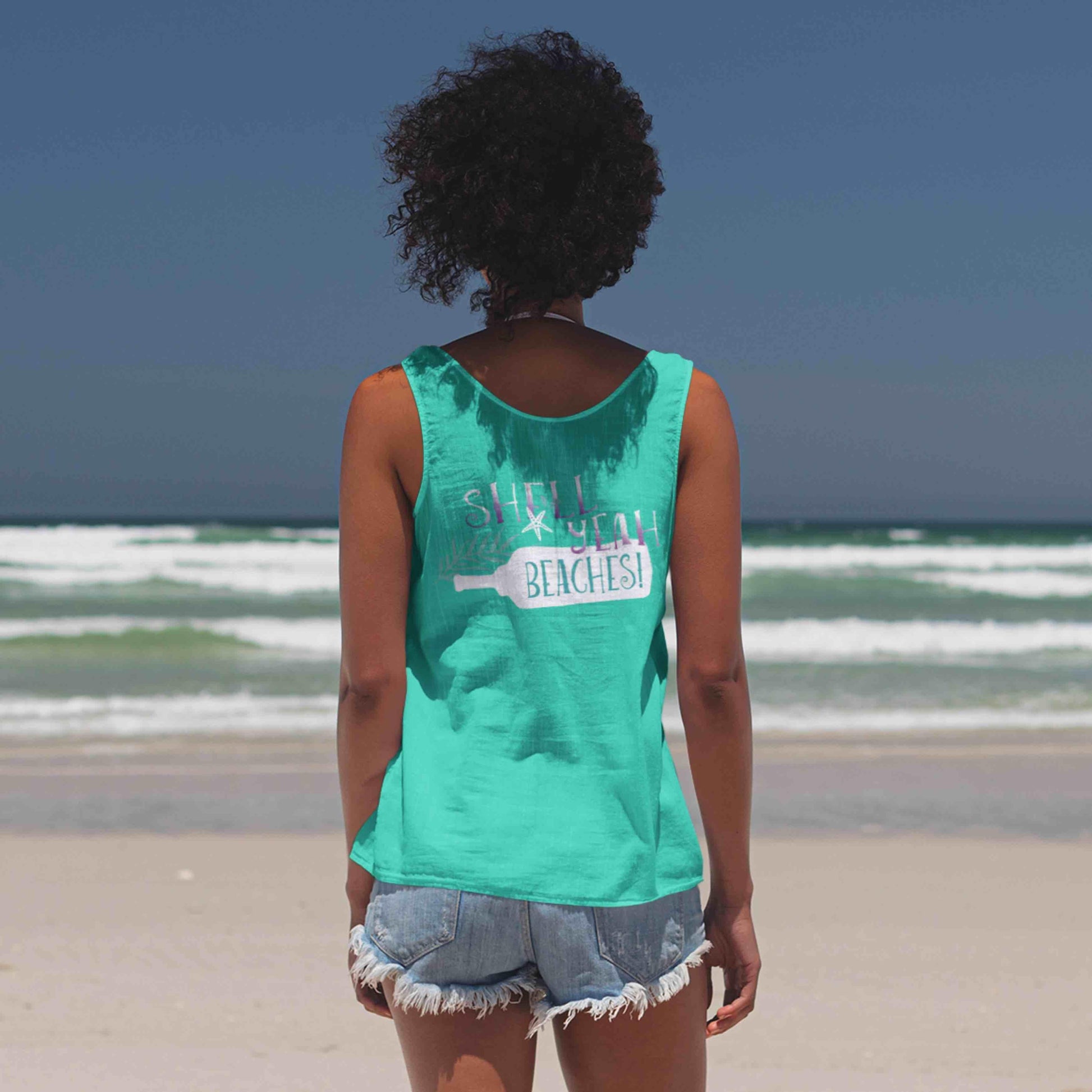 I Washed Up Like This Mermaid | Shell Yeah Beaches! Tank Tops - Puritific