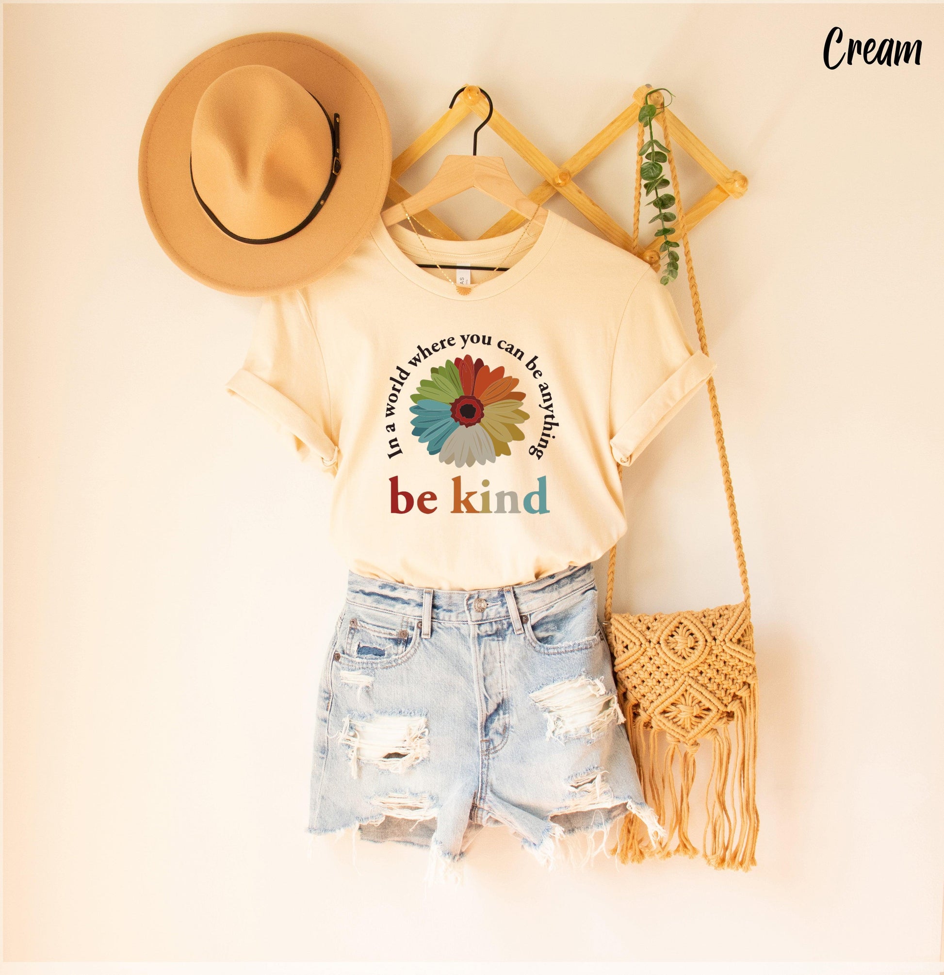 In A World Where You Can Be Anything Be Kind Tee Shirt - Puritific