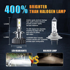 Infitary H4 H7 LED Car Headlight Bulb 26000LM CSP3570 H1 H3 H11 H13 H27 880 9005 HB3 9006 HB4 9007 Light for Vehicle Auto CANBUS - Puritific