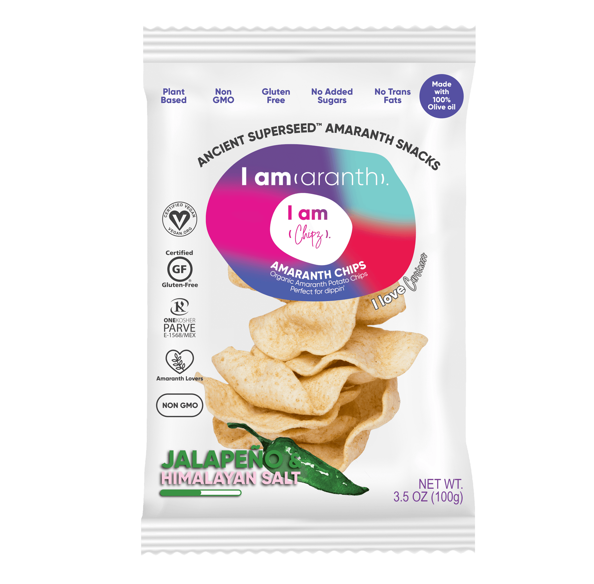 Jalapeño + Himalayan Salt Chips (12-pack/3.5oz each) - Puritific