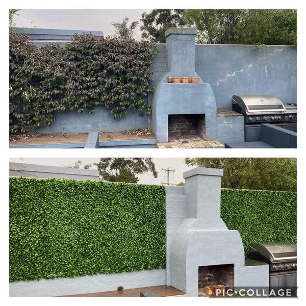 Jasmine Artificial Green Wall 40" x 40" 11SQ FT UV Resistant - Puritific