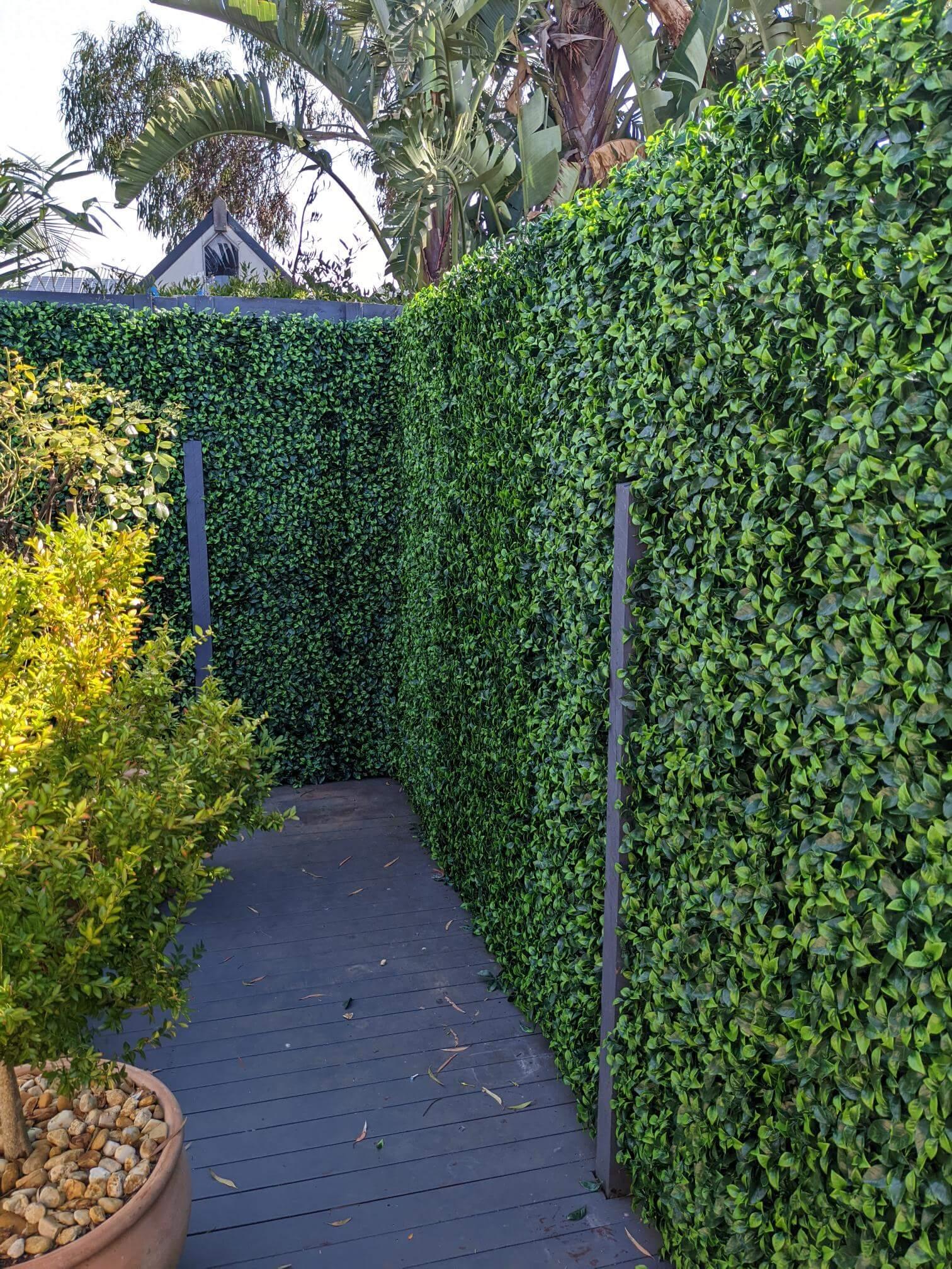 Jasmine Artificial Green Wall 40" x 40" 11SQ FT UV Resistant - Puritific