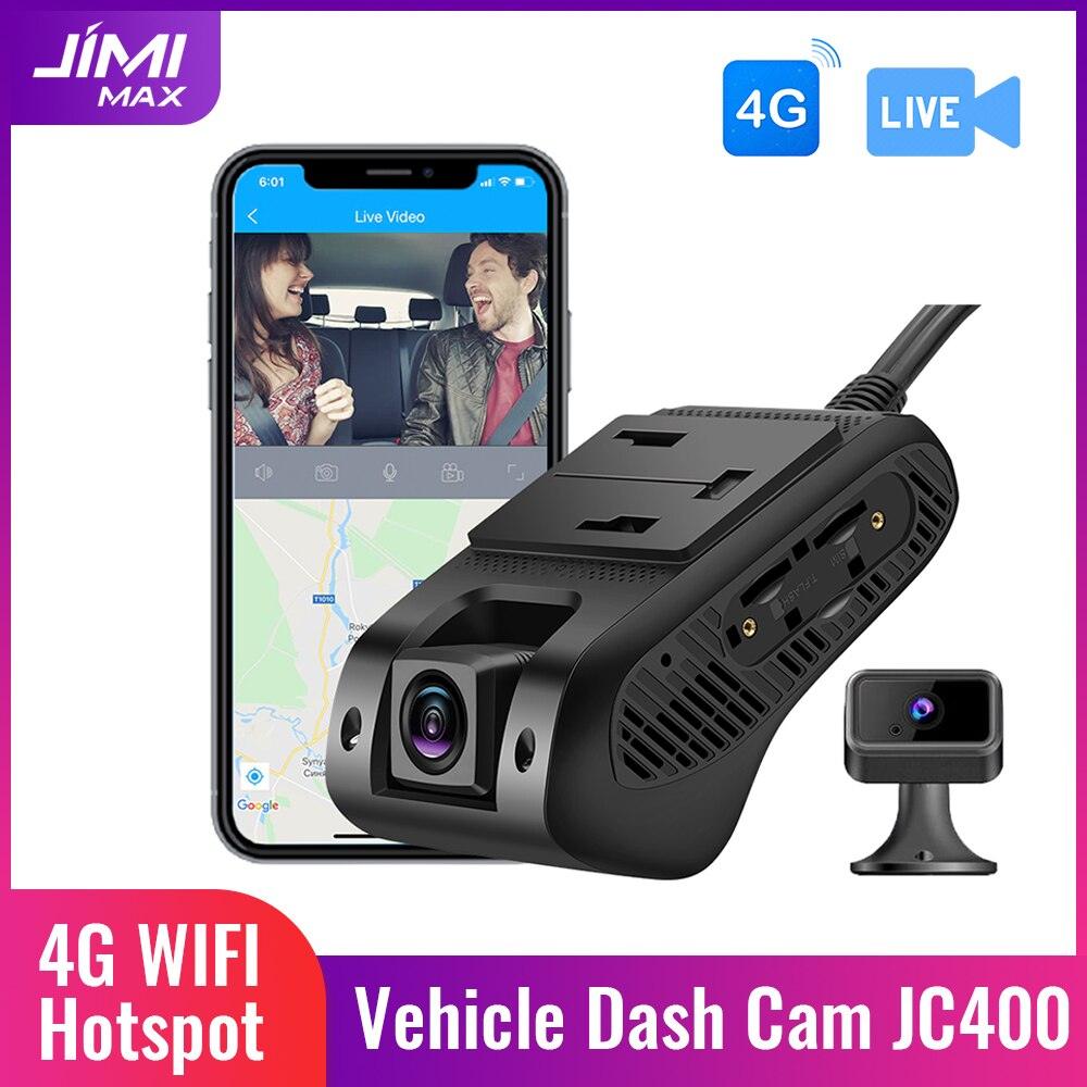 JIMIMAX JC400 Dashcam Front and Rear 4G WIFI Hotspot Inside Camera - Puritific