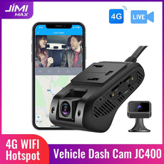 JIMIMAX JC400 Dashcam Front and Rear 4G WIFI Hotspot Inside Camera - Puritific