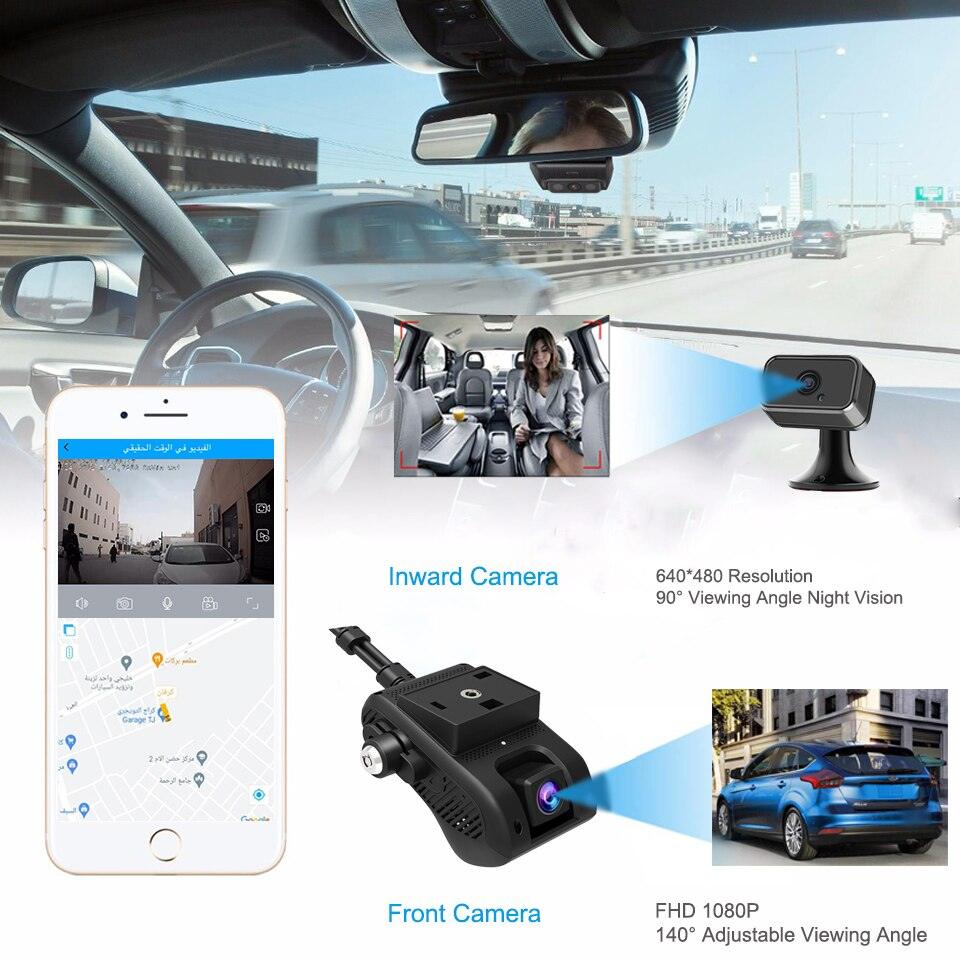 JIMIMAX JC400 Dashcam Front and Rear 4G WIFI Hotspot Inside Camera - Puritific