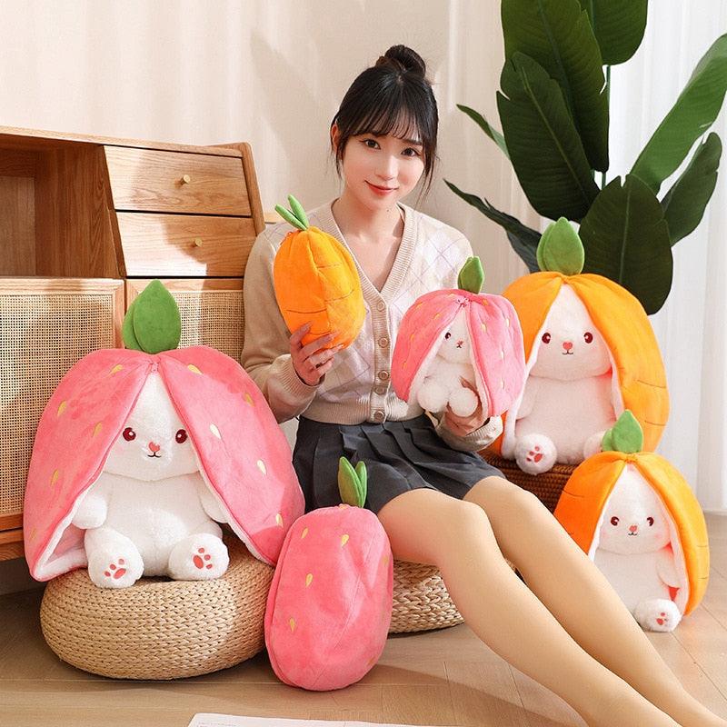 Kawaii Fruit Bunny Plush Doll - Puritific