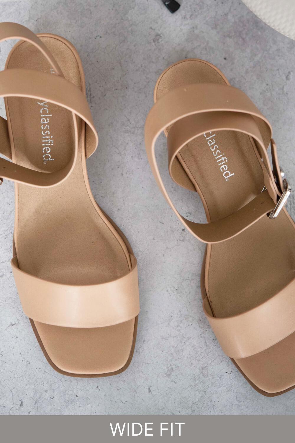 Keep It On The Low Block Heel Sandals - Puritific