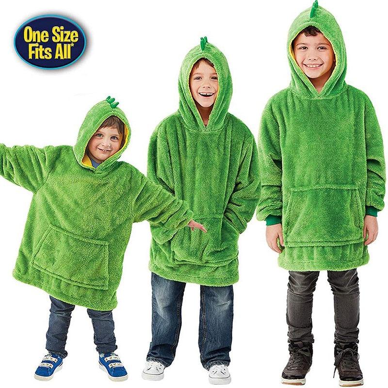 Kids Pets Blanket Hoodie Soft Plush - Puritific