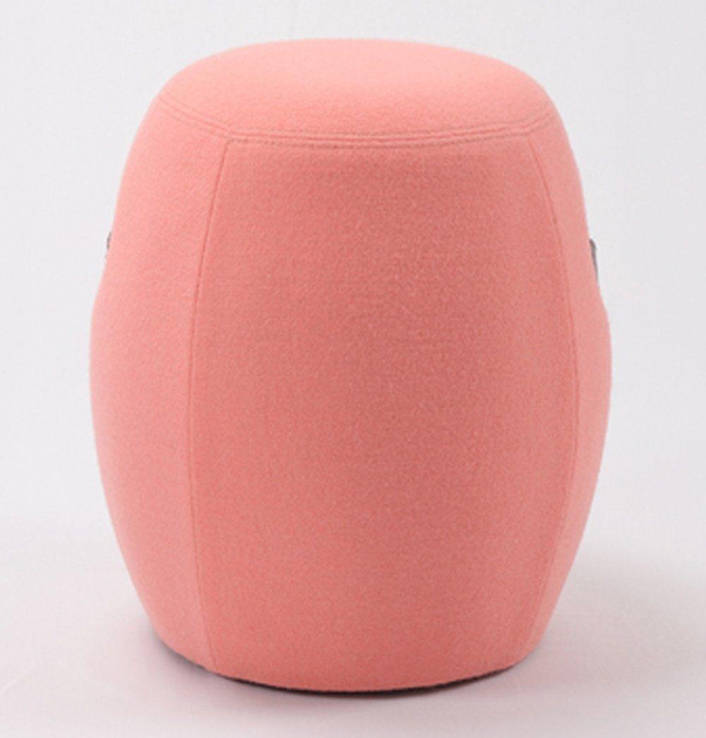 Kiley Handmade Pouf/Stool - Pink-2