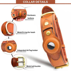 Leather Anti-Lost Dog Collar - Puritific