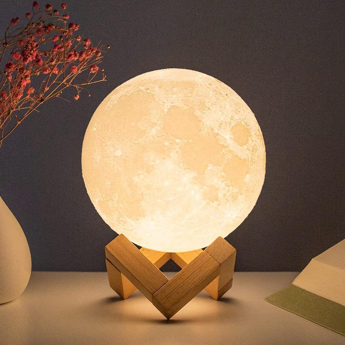 LED Battery Moon Lamp - Puritific