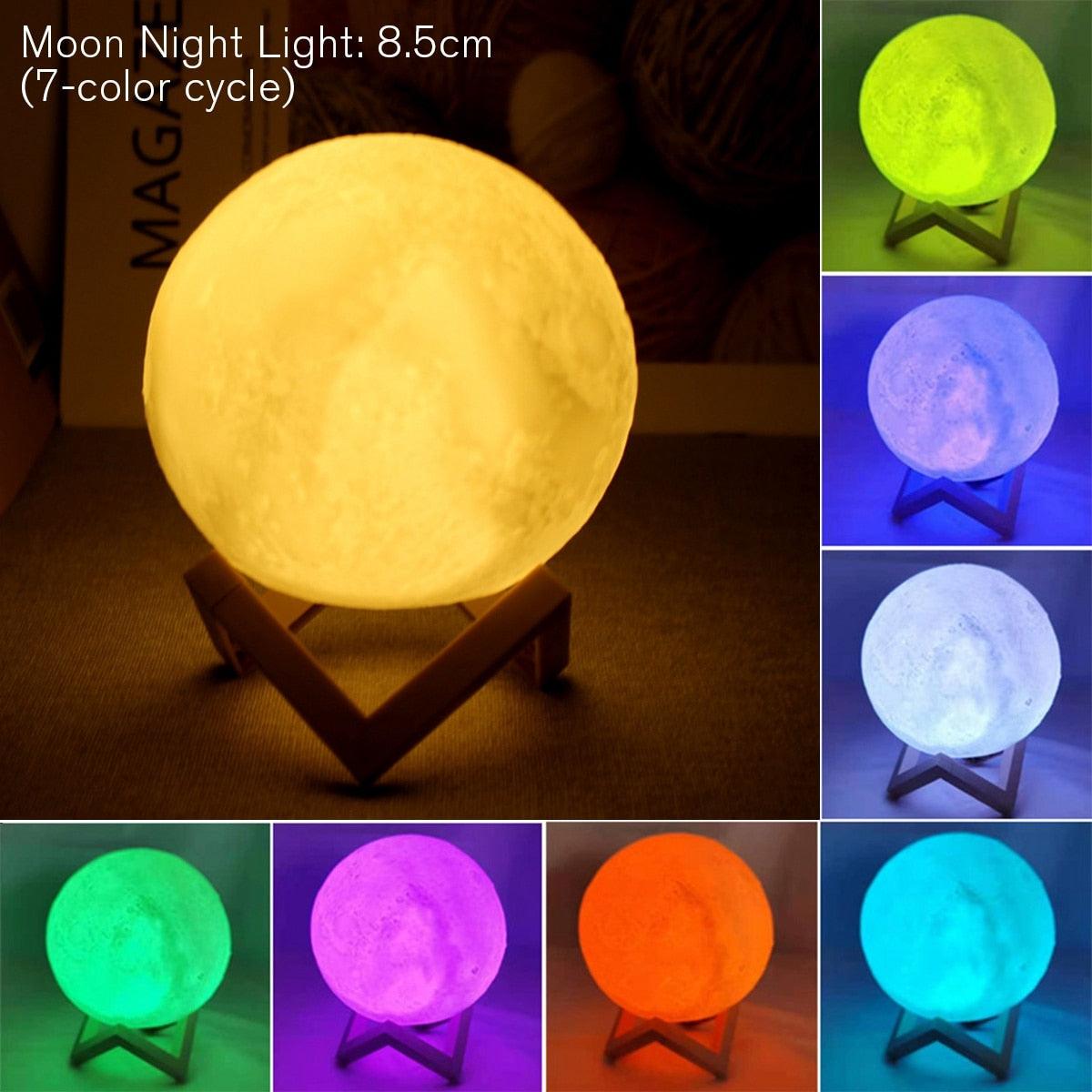 LED Battery Moon Lamp - Puritific