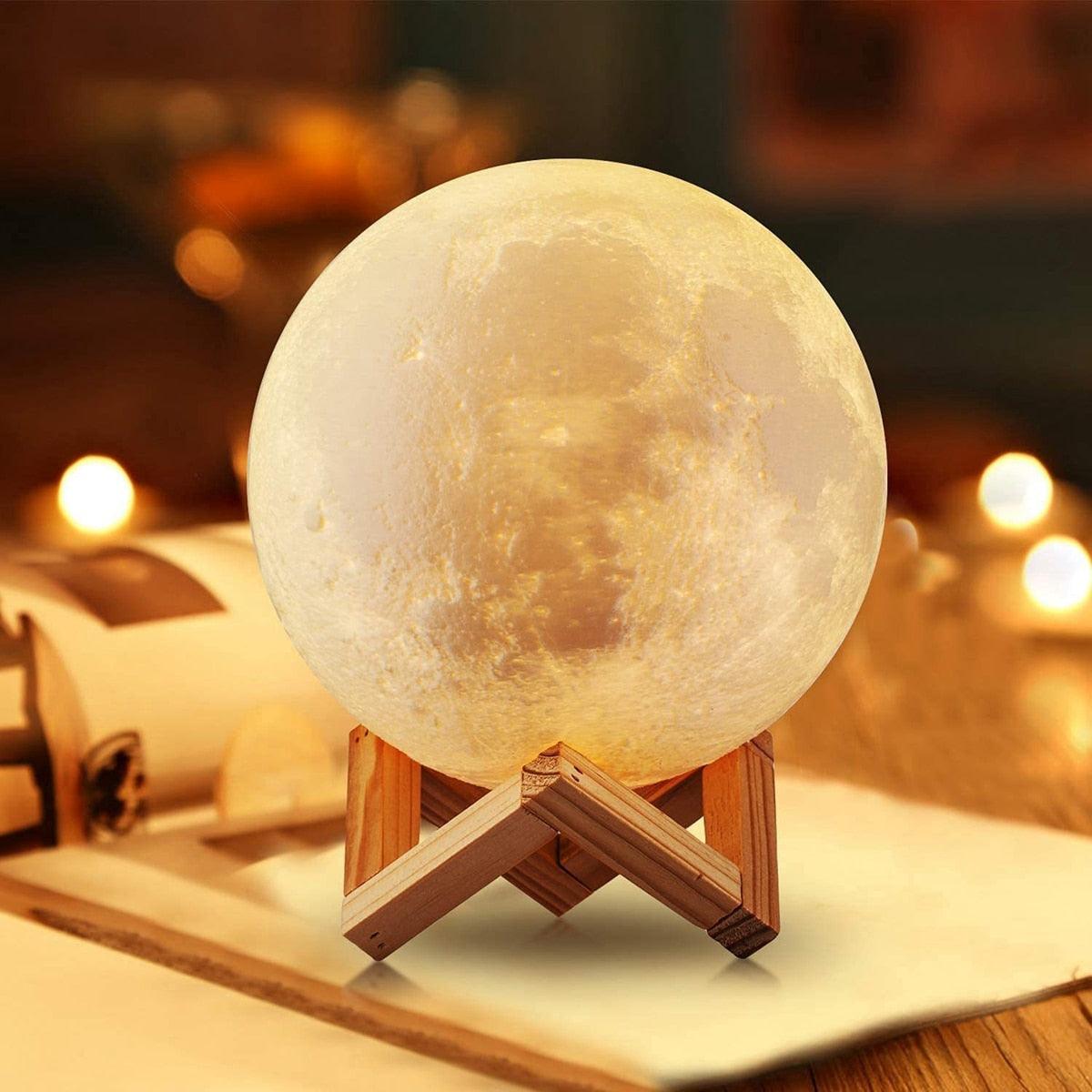 LED Battery Moon Lamp - Puritific