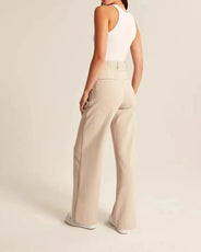 Light Wide-Leg Tailored Pants - Puritific