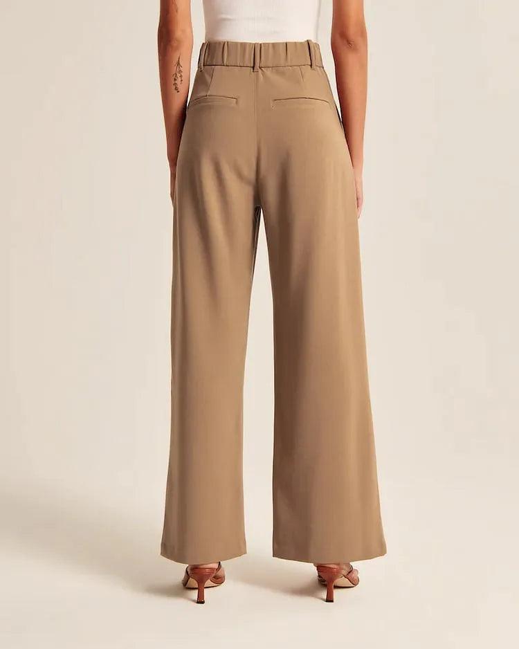 Light Wide-Leg Tailored Pants - Puritific