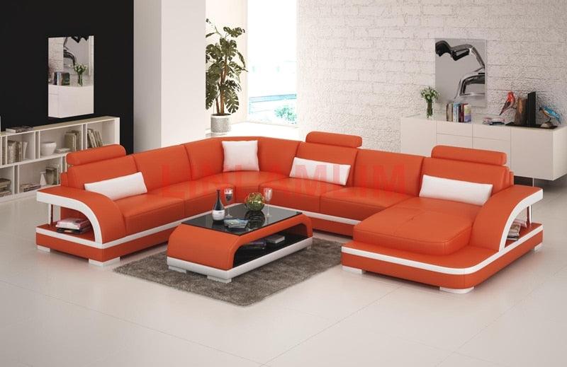 Linlamlim Luxurious Italian Leather Sofa - Puritific