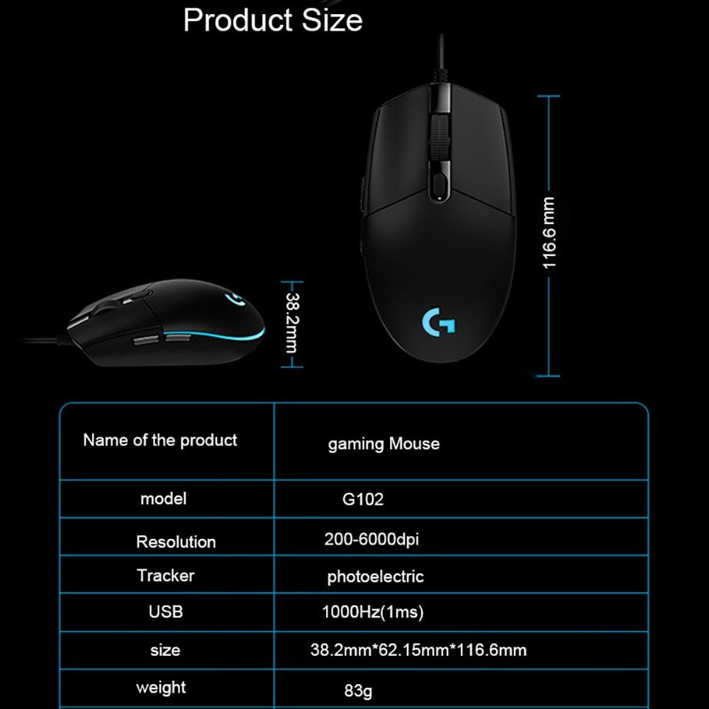 Logitech G102 Optical Gaming Mouse - Puritific