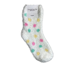 Long Dotted Fluffy Socks-5