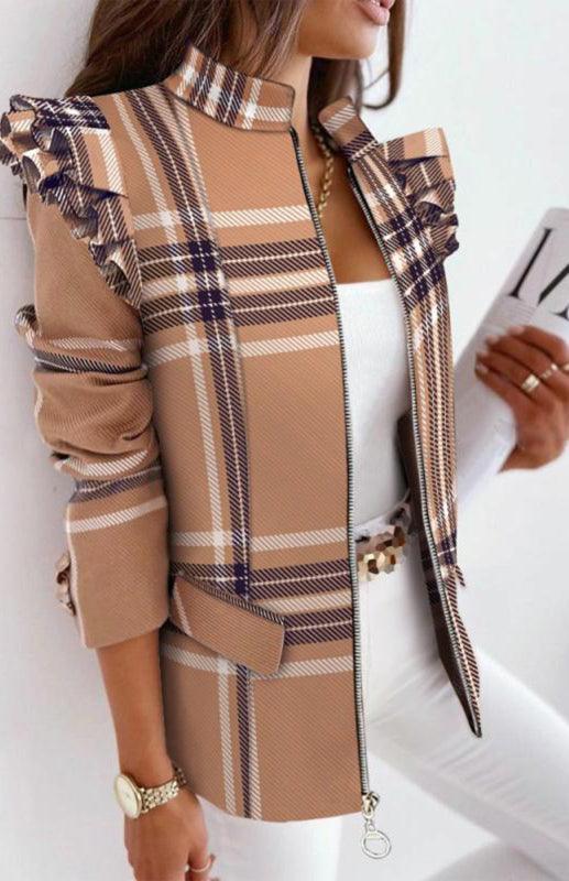 Long Sleeve Printed Coat - Puritific