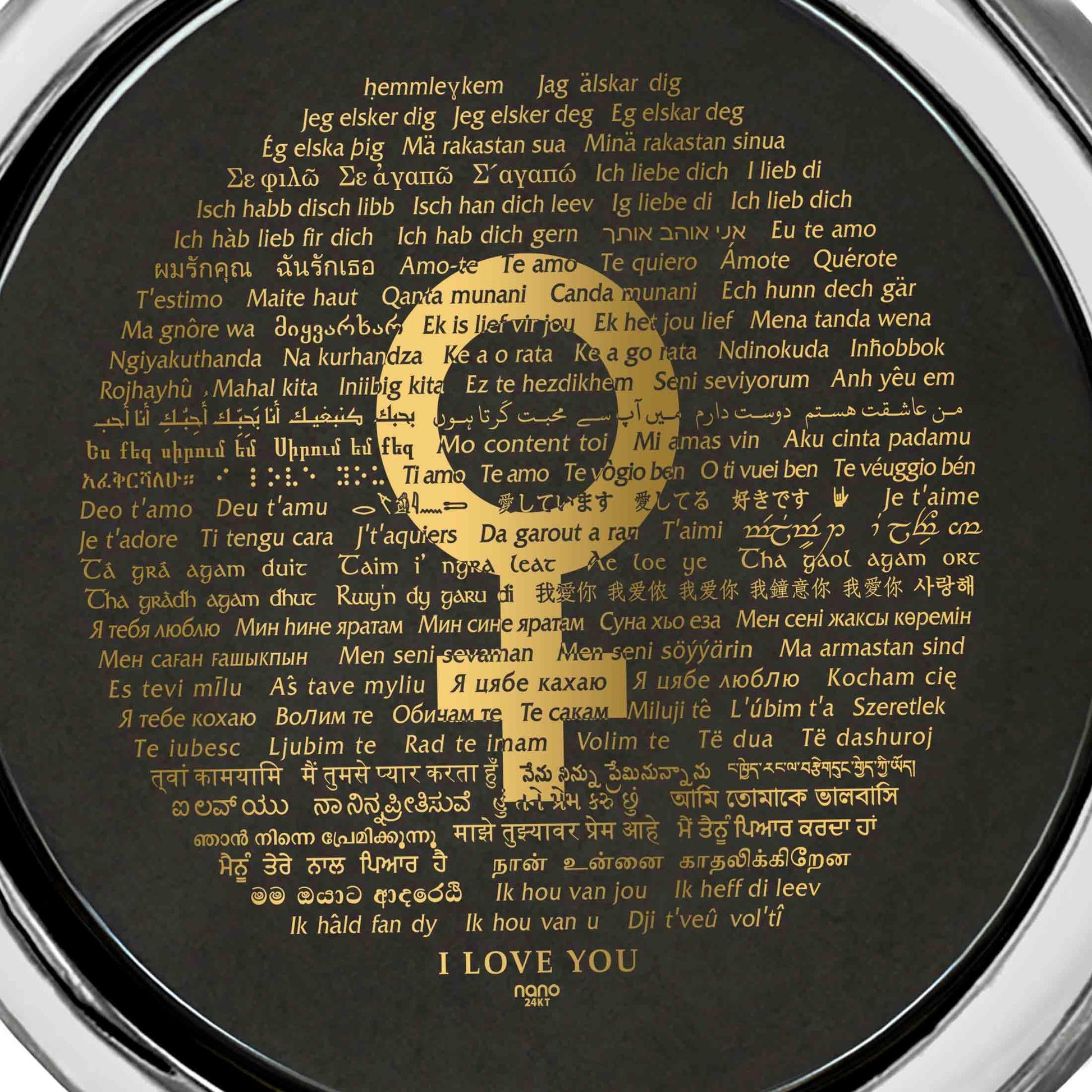 Loving Women Are from Venus Necklace 120 Languages I Love You Pendant - Puritific