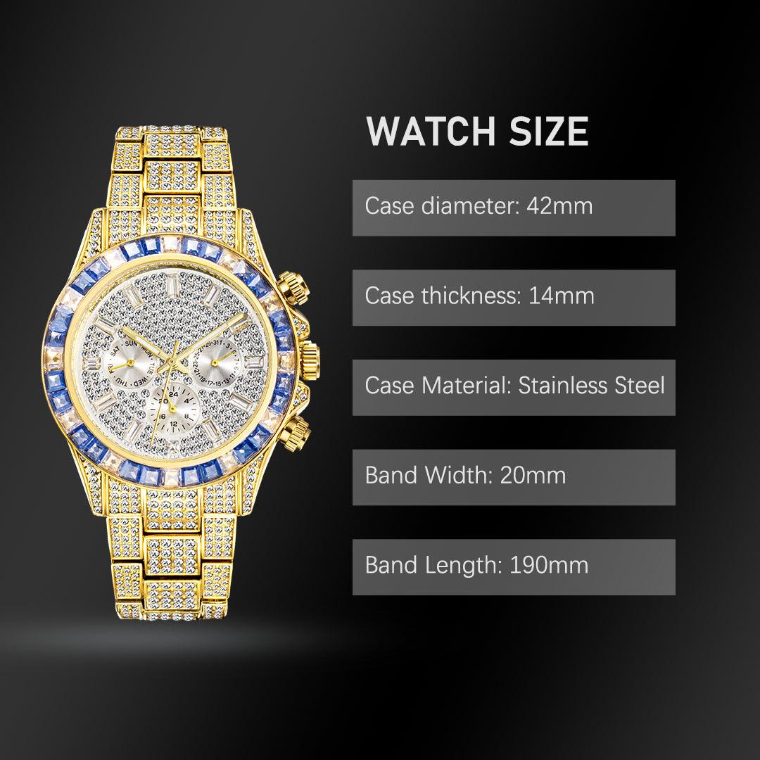 Luxury Gold Waterproof Stainless Steel Watch - Puritific