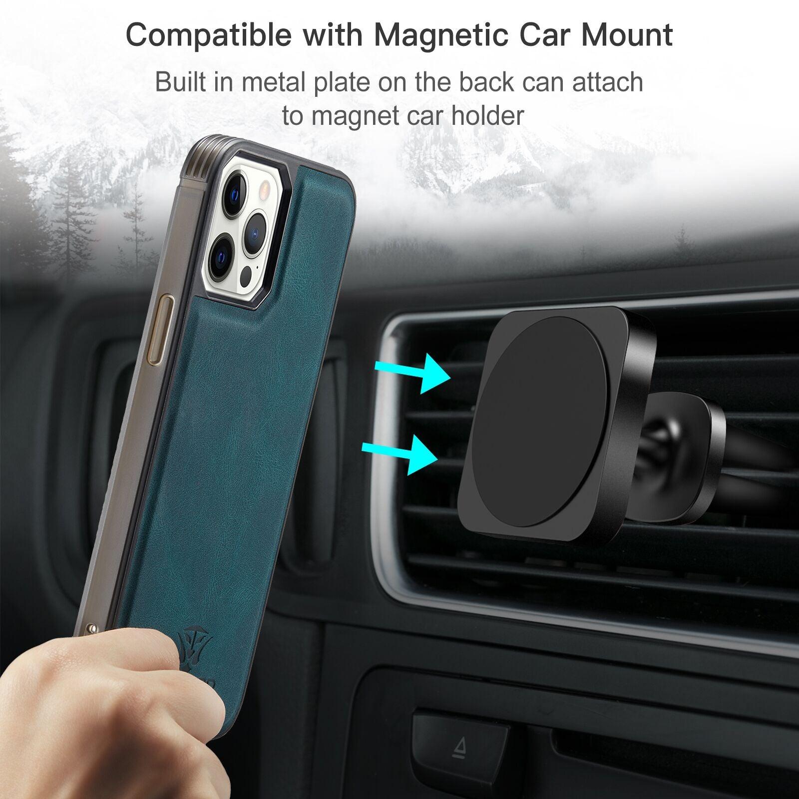 Luxury Magnetic Safe Leather Case For iPhone - Puritific