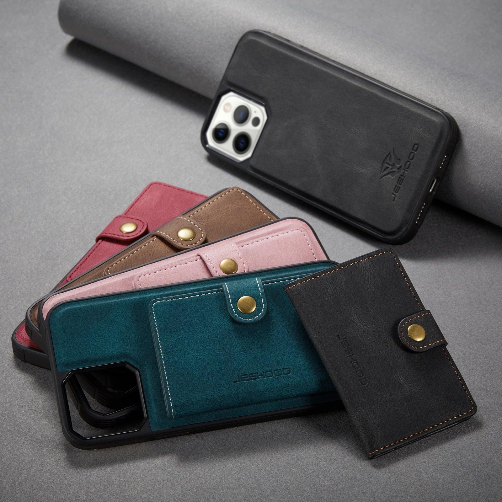 Luxury Magnetic Safe Leather Case For iPhone - Puritific