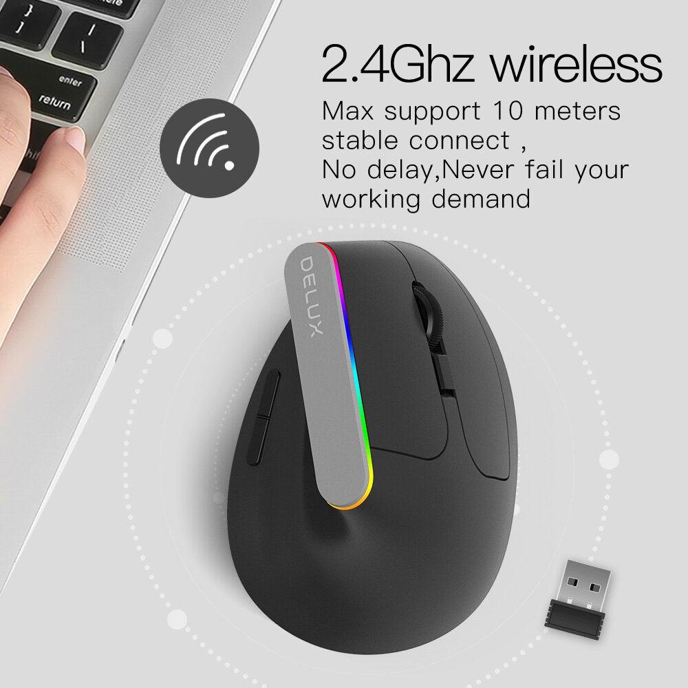 M618C Wireless Mouse Ergonomic 6D - Puritific