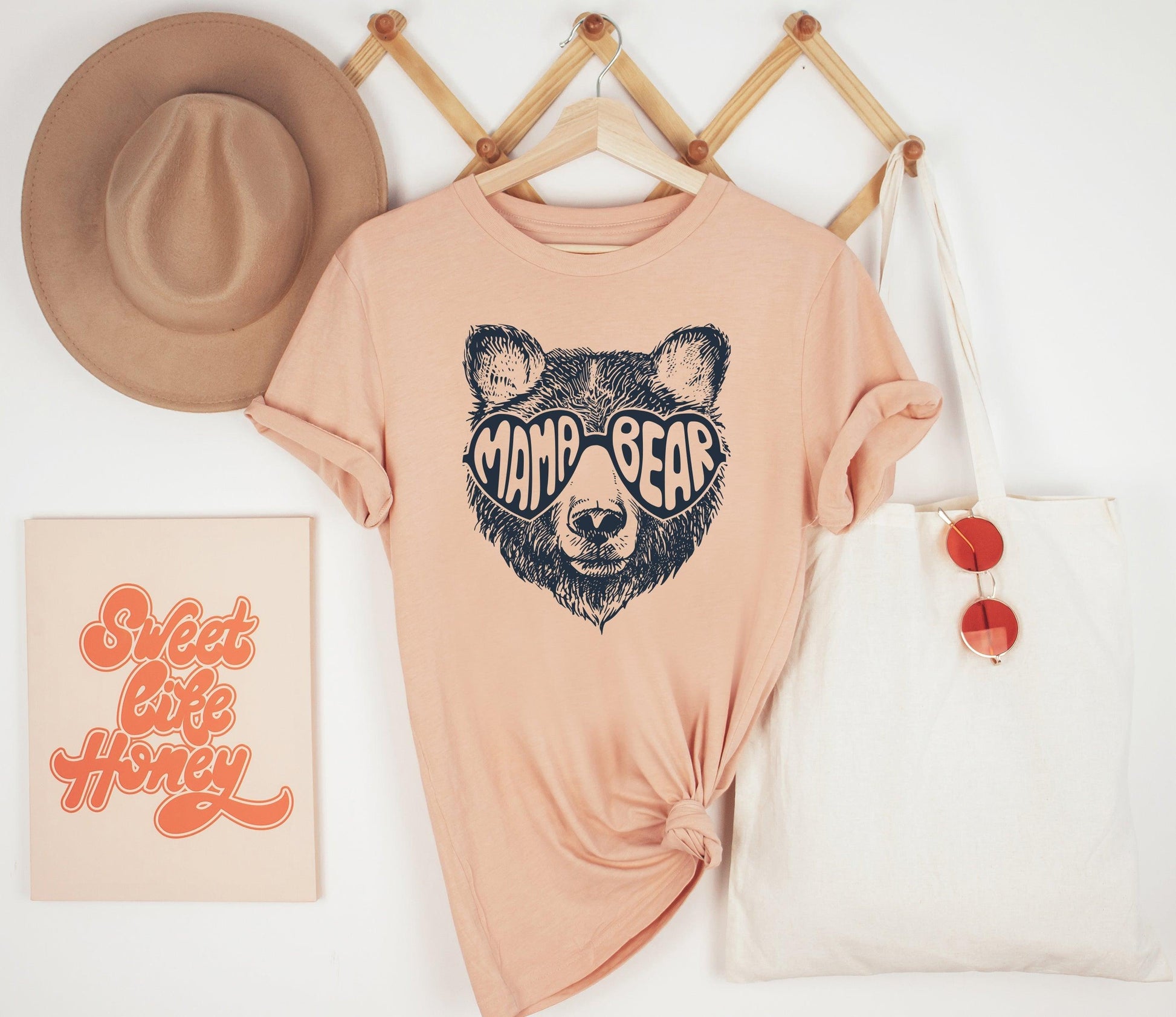 Mama Bear Sunglasses Shirt, Bear Shirt - Puritific