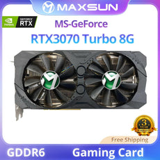 MAXSUN New Nvidia RTX3070 Turbo 8G Graphics Card GDDR6 Memory Gaming Cards 256bit DP*3 PCI Express X16 4.0 Original GPU for Desk - Puritific