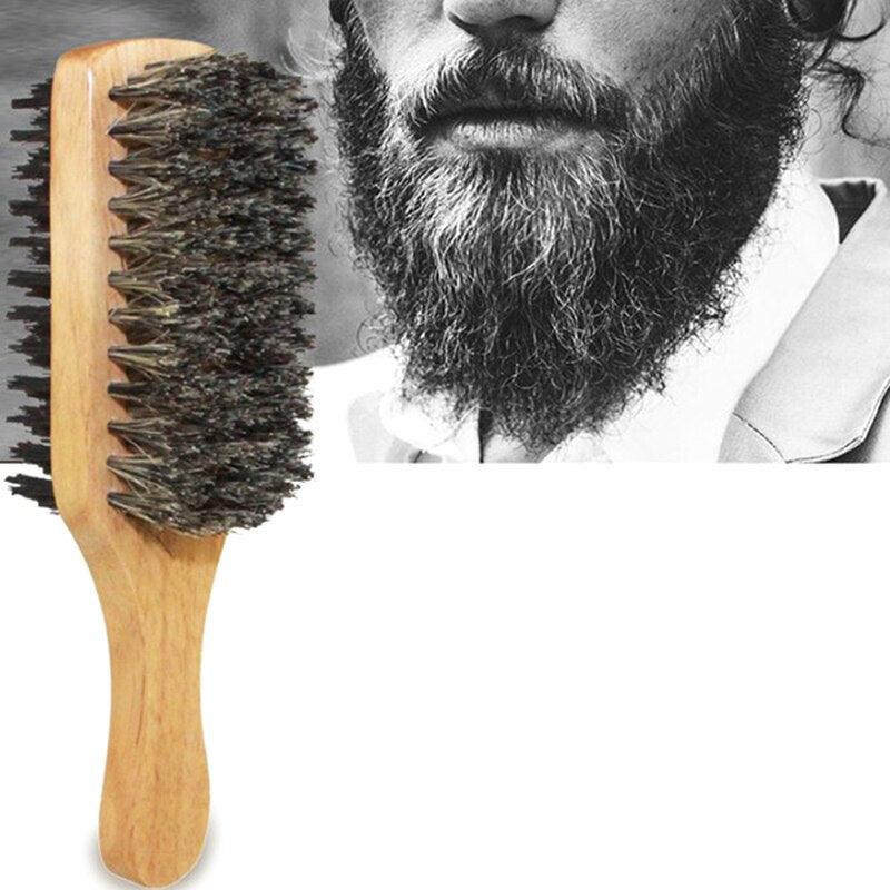 Men Boar Bristle Beard Brush - Puritific