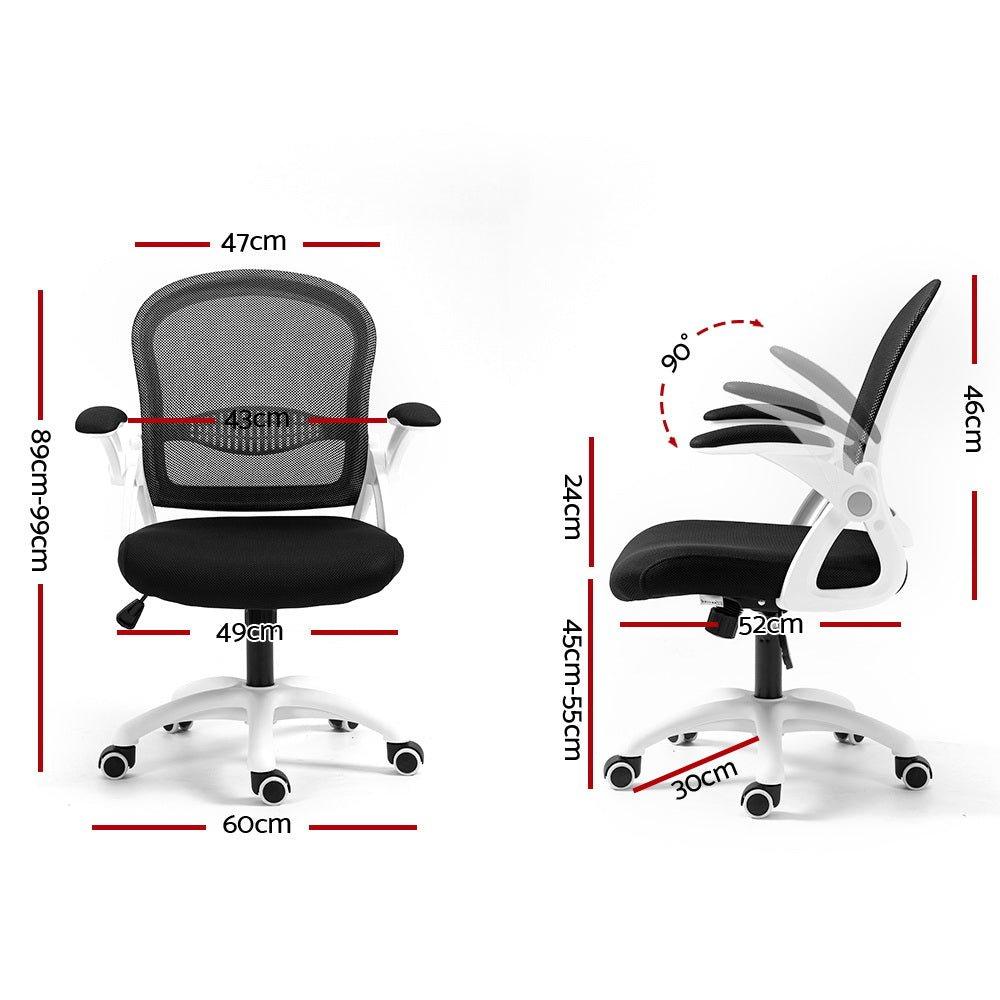 Mesh Office Chair Mid Back Black-1