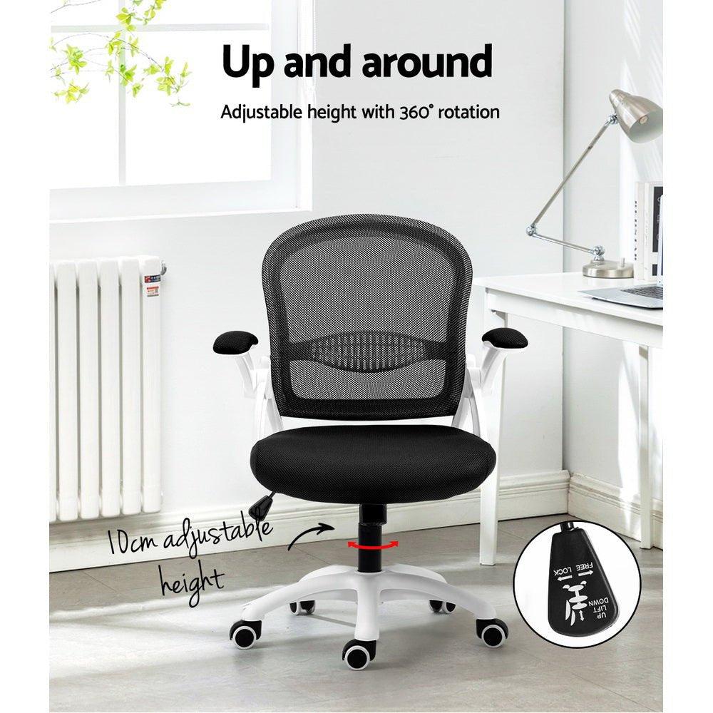 Mesh Office Chair Mid Back Black-4