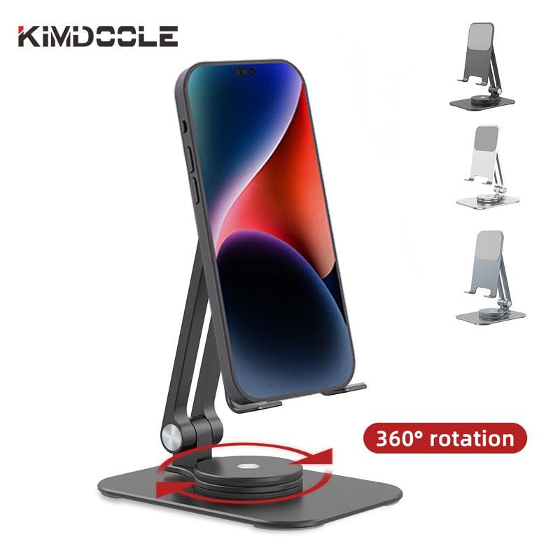 Metal Cell Phone Holder Stand 360° Rotation - Puritific