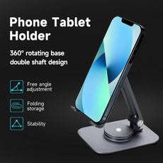 Metal Cell Phone Holder Stand 360° Rotation - Puritific