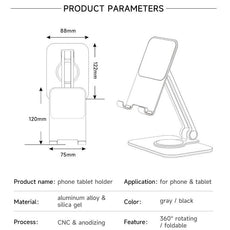 Metal Cell Phone Holder Stand 360° Rotation - Puritific