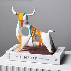 Modern Art Graffiti Cow Figurines - Puritific