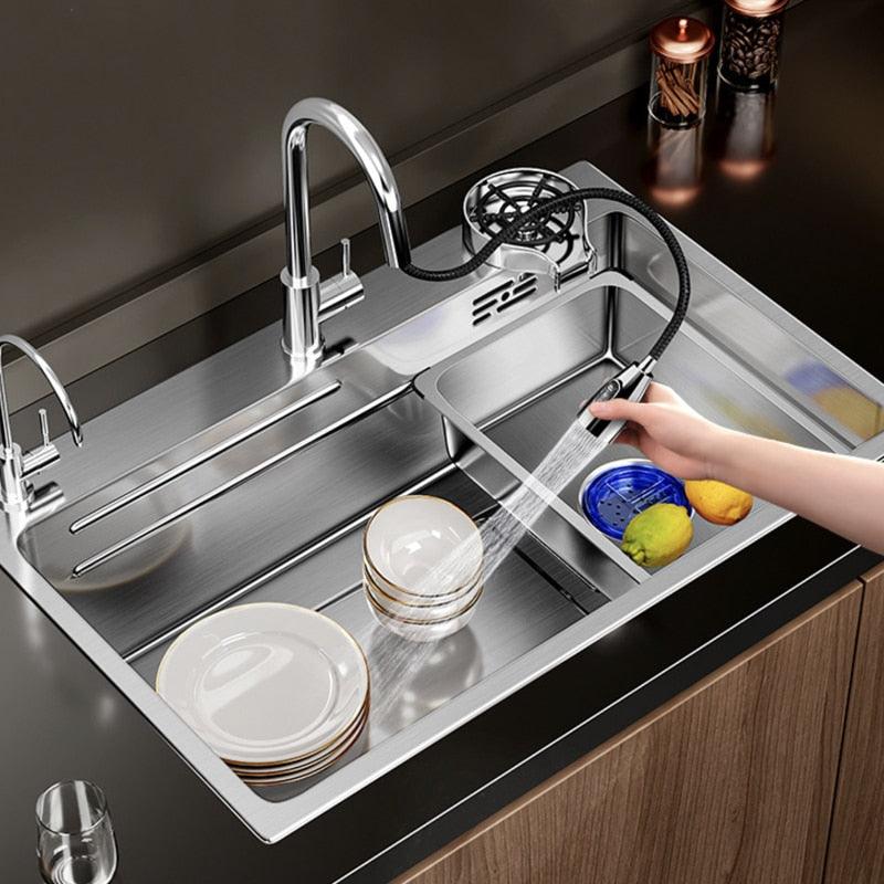 Multiple Size Nano 304 stainless steel kitchen sink - Puritific