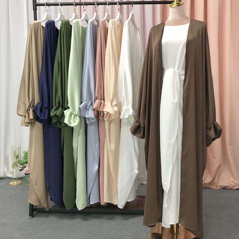 Musulmane Abaya Elegant Satin Dress - Puritific