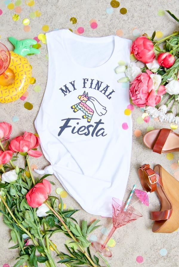 My Final Fiesta | Let's Get Smashed - Mexico Theme Muscle Tanks - Puritific