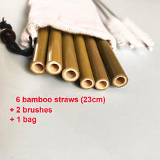 Natural organic bamboo straw - Puritific