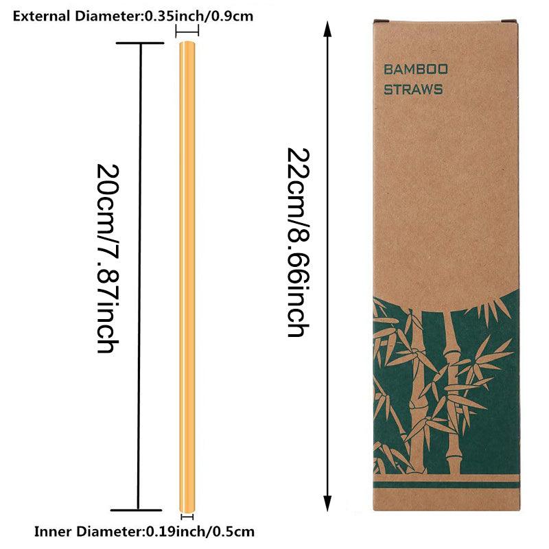 Natural organic bamboo straw - Puritific