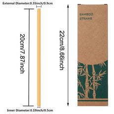 Natural organic bamboo straw - Puritific