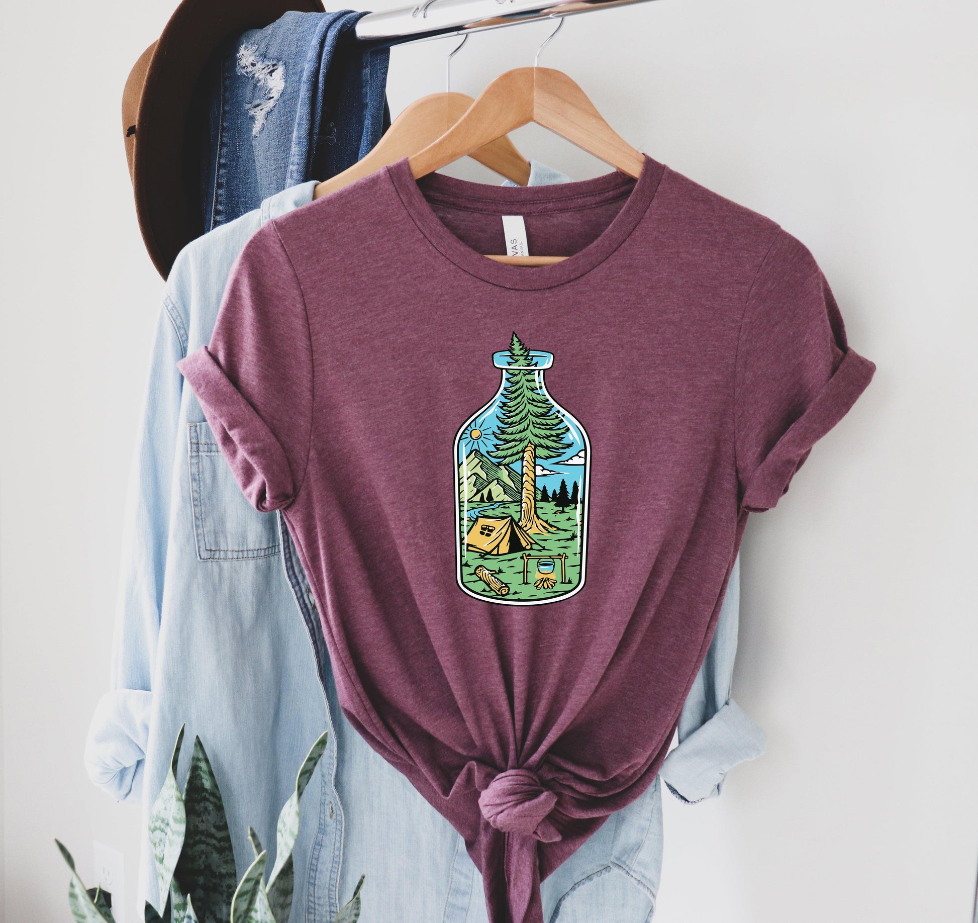 Nature in a Bottle Shirt, Camping Shirt - Puritific