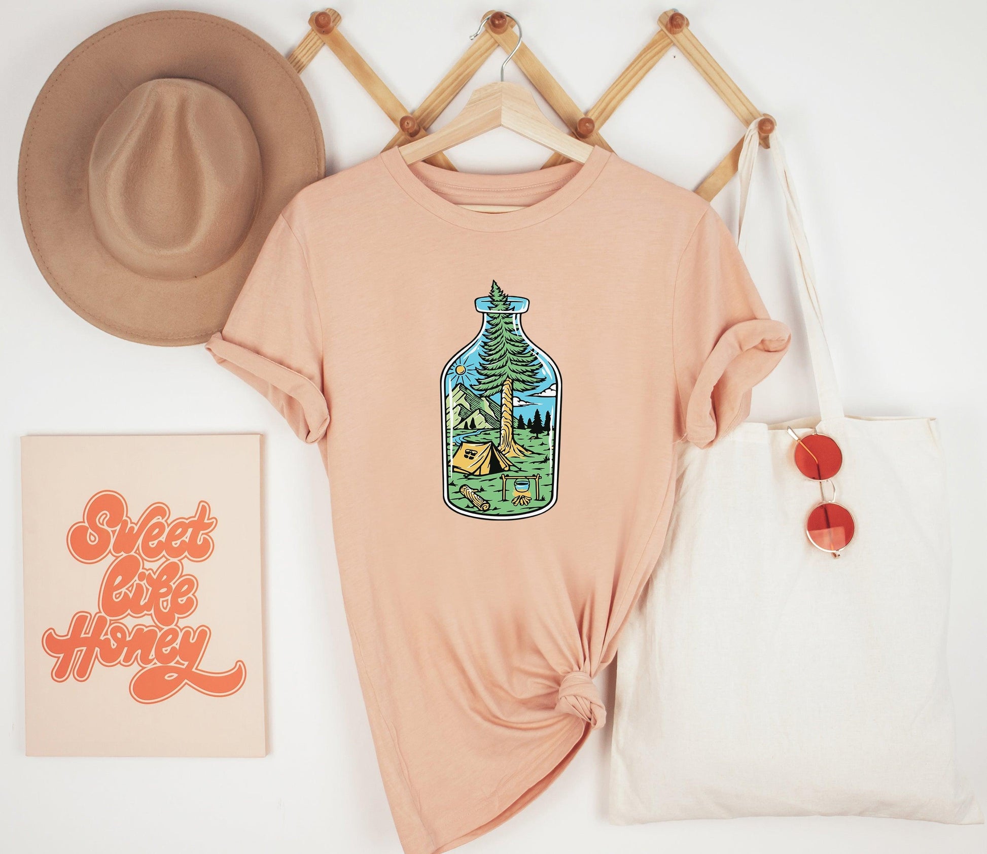 Nature in a Bottle Shirt, Camping Shirt - Puritific