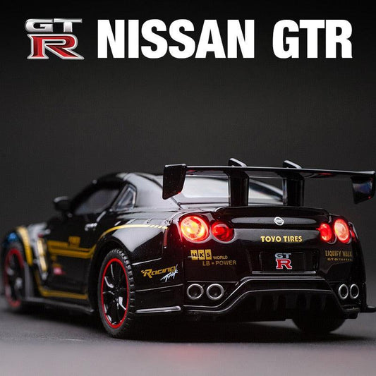 New 1:32 NISSAN GTR GT-R R35 Alloy Car Model - Puritific