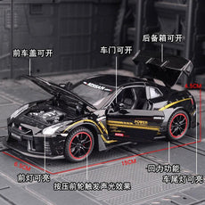 New 1:32 NISSAN GTR GT-R R35 Alloy Car Model - Puritific