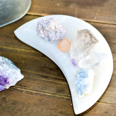 NEW Selenite Moon Bowls - Puritific